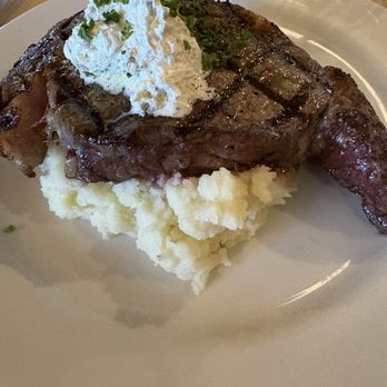 Brick 29 - Ribeye with mashed potatoes - New American Near Me - Nampa, Idaho Brick 29 - Ribeye with mashed potatoes - New American Near Me - Nampa, Idaho