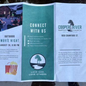 Cooper River Baptist Church - their promotional pamphlet - Churches Near Me - N Charleston, South Carolina Cooper River Baptist Church - their promotional pamphlet - Churches Near Me - N Charleston, South Carolina