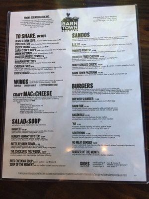 Menu photo 7 Barn Town Brewing West Des Moines, IA