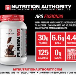 Nutrition Authority - Max Muscle Retailer - Fusion30, our #1 selling protein