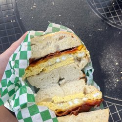 Bacon egg and cheese (without the cream cheese)