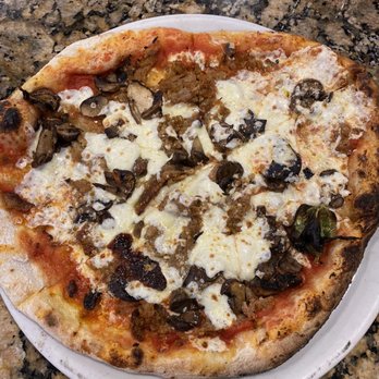 Antica Forma - Sausage & Mushroom pizza! Here is the taste, flavor and pure pleasure you're looking for. - Pizza Near Me - Moab, Utah Antica Forma - Sausage & Mushroom pizza! Here is the taste, flavor and pure pleasure you're looking for. - Pizza Near Me - Moab, Utah