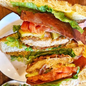 The Wild Chive - Fried chik'n sammie (dinner) - Vegan Near Me - Long Beach, California The Wild Chive - Fried chik'n sammie (dinner) - Vegan Near Me - Long Beach, California