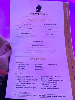 Menu photo 8 The Valentine Nashville, TN Menu photo 8 The Valentine Nashville, TN