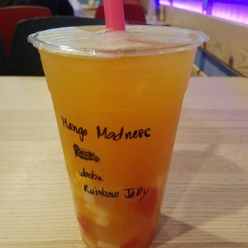 Guiltea Cravings - Mango madness with white boba and rainbow jelly - Coffee & Tea Near Me - San Diego, California Guiltea Cravings - Mango madness with white boba and rainbow jelly - Coffee & Tea Near Me - San Diego, California