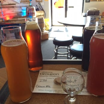 Broken Goblet Brewing - Groupon Deal for Four - four tall carafes and four tokens for a pint. - Breweries Near Me - Bensalem, Pennsylvania Broken Goblet Brewing - Groupon Deal for Four - four tall carafes and four tokens for a pint. - Breweries Near Me - Bensalem, Pennsylvania