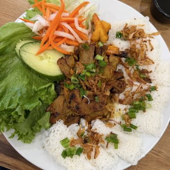 Pho To Chau 999 - Banh Hoi Thit Tom Nuong (Vermicilli rice sheets with grilled pork and shrimp) - Vietnamese Near Me - Santa Clara, California Pho To Chau 999 - Banh Hoi Thit Tom Nuong (Vermicilli rice sheets with grilled pork and shrimp) - Vietnamese Near Me - Santa Clara, California