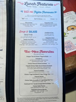 Menu photo 5 Pappasito's Cantina Humble, TX