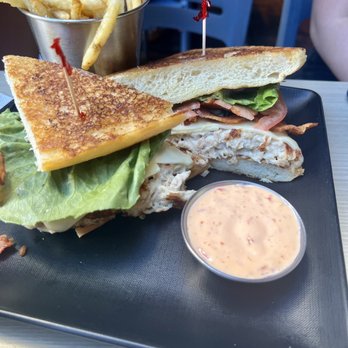 Down the Hatch Maui - Ahi tuna salad melt - the lava lava sauce isn't all that hot like it looks. - Seafood Near Me - Lahaina, Hawaii Down the Hatch Maui - Ahi tuna salad melt - the lava lava sauce isn't all that hot like it looks. - Seafood Near Me - Lahaina, Hawaii