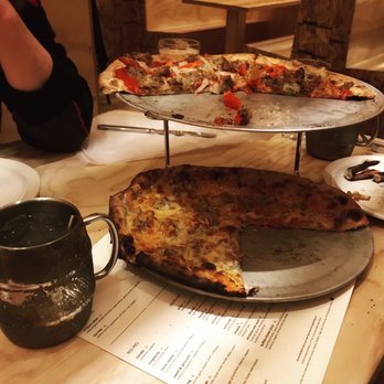 Krust Pizza & Bourbon Bar - Buffalo chicken pizza, meatball pizza, sidecar and Moscow mule. - Pizza Near Me - Middletown, Connecticut Krust Pizza & Bourbon Bar - Buffalo chicken pizza, meatball pizza, sidecar and Moscow mule. - Pizza Near Me - Middletown, Connecticut