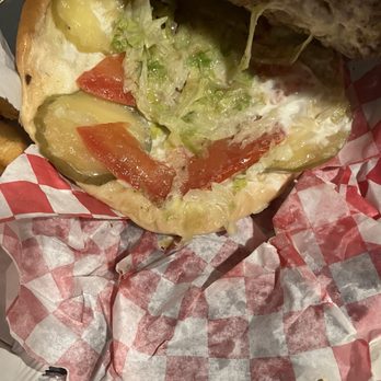 Jumbo Hamburgers - Doggie blender veggies and soaked bread. - Burgers Near Me - Tulsa, Oklahoma
