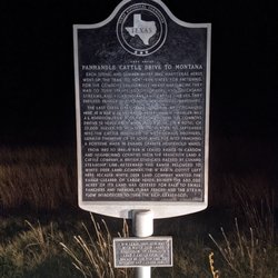 Cattle Drive to Montana Historical Marker - Last Great Cattle Drive to Montana Historical Marker