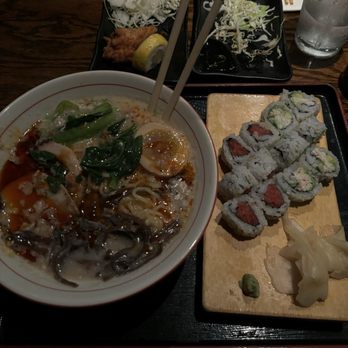 Wagaya - Westside - spicy Red Tonkotsu and Spicy Tuna Roll and California Roll - Sushi Bars Near Me - Atlanta, Georgia