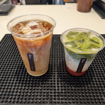 Kora - Coffee and Strawberry Matcha Guava Latte - Filipino Near Me - Sunnyside, New York Kora - Coffee and Strawberry Matcha Guava Latte - Filipino Near Me - Sunnyside, New York