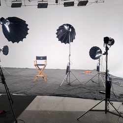 CML Studios - White stage will all support that is needed.