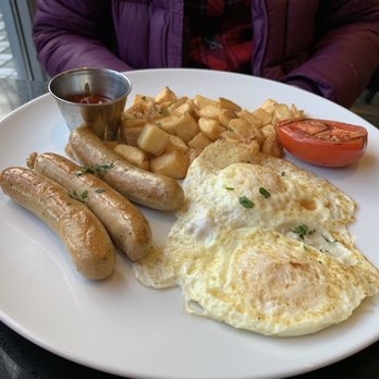 The Apron - Breakfast plate w turkey sausage - Breakfast & Brunch Near Me - Richmond, British Columbia The Apron - Breakfast plate w turkey sausage - Breakfast & Brunch Near Me - Richmond, British Columbia