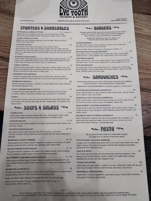 Menu photo 1 Eye Tooth Anchorage, AK