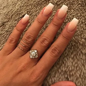 Tip Top Nail Bar - Jenny back at it again with perfect nude to white ombre acrylics...LOVE this set! A little dimmer lighting...I'll post a better one. - Nail Salons Near Me - Tustin, California Tip Top Nail Bar - Jenny back at it again with perfect nude to white ombre acrylics...LOVE this set! A little dimmer lighting...I'll post a better one. - Nail Salons Near Me - Tustin, California