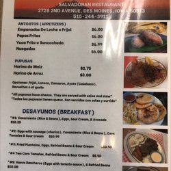 El Salvadoreno - Menu #[
