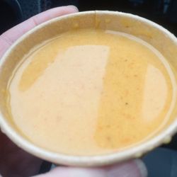 Witches Cauldron - Mini soup that comes with all their sandwiches. This one is carrot and squash.