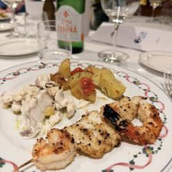 Ristorante Poli - Seabass with potatoes and shrimp!