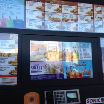 Sonic Drive-In - Menu board at the drive-in. - Burgers Near Me - San Diego, California