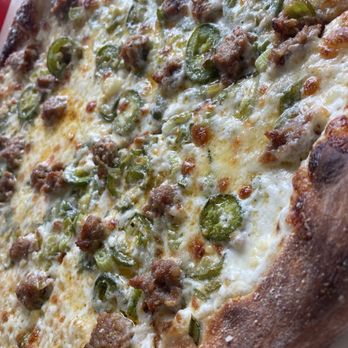 Rose Pizzeria - Gorgeous white pizza with excellent sausage and cheese - Pizza Near Me - Berkeley, California