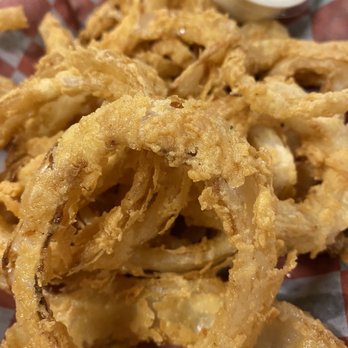Burger beach hideaway - These onion rings are outstanding! - Burgers Near Me - Corpus Christi, Texas