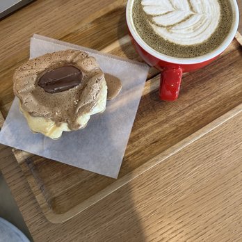 Middle Black Sheep - This is the Nutella ensaymada and the Hojicha latte. They are very tasty! - Coffee Roasteries Near Me - Henderson, Nevada Middle Black Sheep - This is the Nutella ensaymada and the Hojicha latte. They are very tasty! - Coffee Roasteries Near Me - Henderson, Nevada
