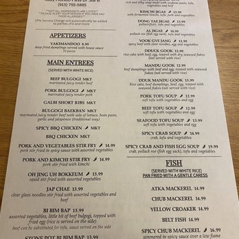 Korea House Restaurant - Menu - Korean Near Me - El Paso, Texas