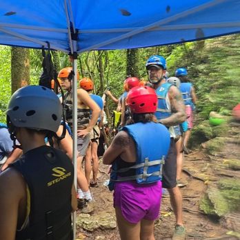 Puerto Rico Westside Adventures - Getting ready to zipline - Tours Near Me Puerto Rico Westside Adventures - Getting ready to zipline - Tours Near Me