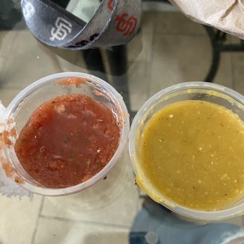 Aracely's Restaurant & Market - Red and green salsa - Mexican Near Me - Antioch, California