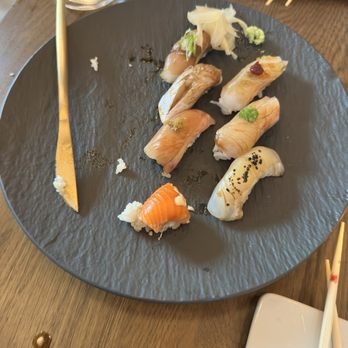 Kappo Tsan - 10,piece Nigiri Moriwase minute the two we had already eaten. - Japanese Near Me - Golden Oak, Florida
