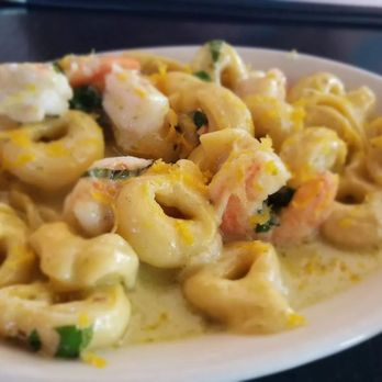Zinc Bistro & Bar - Ricotta & parmesan filled pasta with lemon pesto and prawns. - Tapas/Small Plates Near Me - Portland, Oregon Zinc Bistro & Bar - Ricotta & parmesan filled pasta with lemon pesto and prawns. - Tapas/Small Plates Near Me - Portland, Oregon