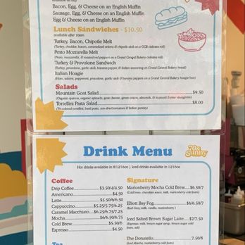 70 & Sunny Coffee - Menu - Coffee & Tea Near Me - Seattle, Washington