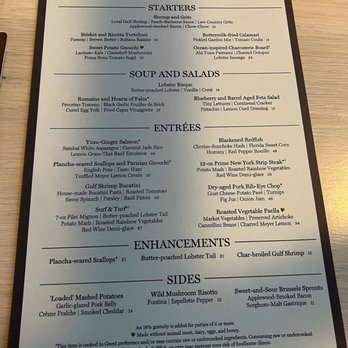 Narcoossee's - Dinner menu May 2023 - New American Near Me - Lake Buena Vista, Florida Narcoossee's - Dinner menu May 2023 - New American Near Me - Lake Buena Vista, Florida