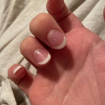 First Nail - One is uneven, the other is cracked - Nail Salons Near Me - Lenoir, North Carolina First Nail - One is uneven, the other is cracked - Nail Salons Near Me - Lenoir, North Carolina