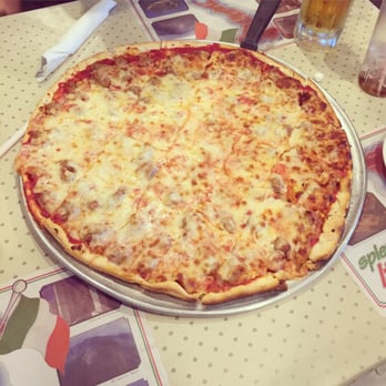 Sam's Pizza Restaurant - A big ol' sausage pizza. Yum! - Pizza Near Me - Rockton, Illinois
