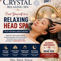 Crystal Relaxing Spa - Take a break this holiday and experience the ultimate relaxation with our Professional Head Spa.