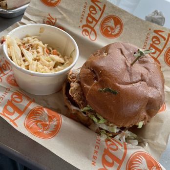 Noble Chicken - Fiery southwest chicken sandwich with Nashville slaw - Chicken Shop Near Me - Cincinnati, Ohio Noble Chicken - Fiery southwest chicken sandwich with Nashville slaw - Chicken Shop Near Me - Cincinnati, Ohio