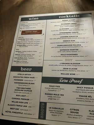 Menu photo 6 Bar La Rue Chicago, IL
