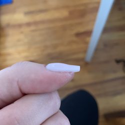 Pure Nails - Woooooof. The lumps are just so bad. Every single nail looks like this.