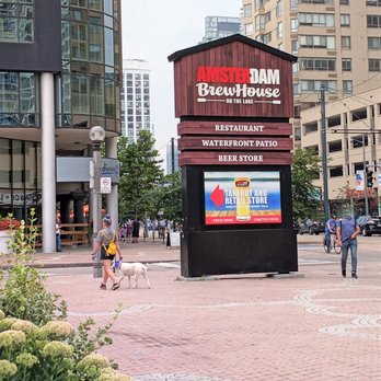Amsterdam BrewHouse - harbourfront signage - Breweries Near Me - Toronto, Ontario