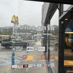 McDonald's - "Come on in" were open. Unless there's a staff shortage.