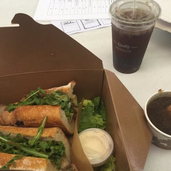 La Tour Cafe - Porchettta Sandwich and French Onion Soup!! - Cafes Near Me - Honolulu, Hawaii