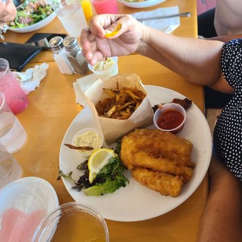 Finn's Harborside - Fish and chips ( delicious) - Seafood Near Me - East Greenwich, Rhode Island Finn's Harborside - Fish and chips ( delicious) - Seafood Near Me - East Greenwich, Rhode Island