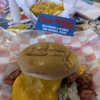 Chris Madrid's - Porky delight and cheese fríes - Burgers Near Me - San Antonio, Texas Chris Madrid's - Porky delight and cheese fríes - Burgers Near Me - San Antonio, Texas