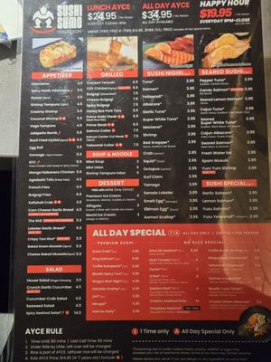 Menu photo 7 Sumo Henderson Henderson, NV