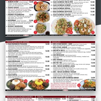 Indo Bistro - Current Menu as of 09/21/2024 - Indonesian Near Me - Grand Terrace, California Indo Bistro - Current Menu as of 09/21/2024 - Indonesian Near Me - Grand Terrace, California