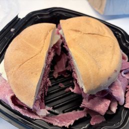Corned Beef on Kaiser add Swiss